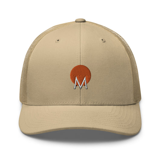 Nomad trucker cap. This six-panel trucker cap with a mesh back will be a comfy and classic choice for a perfect day in the sun.