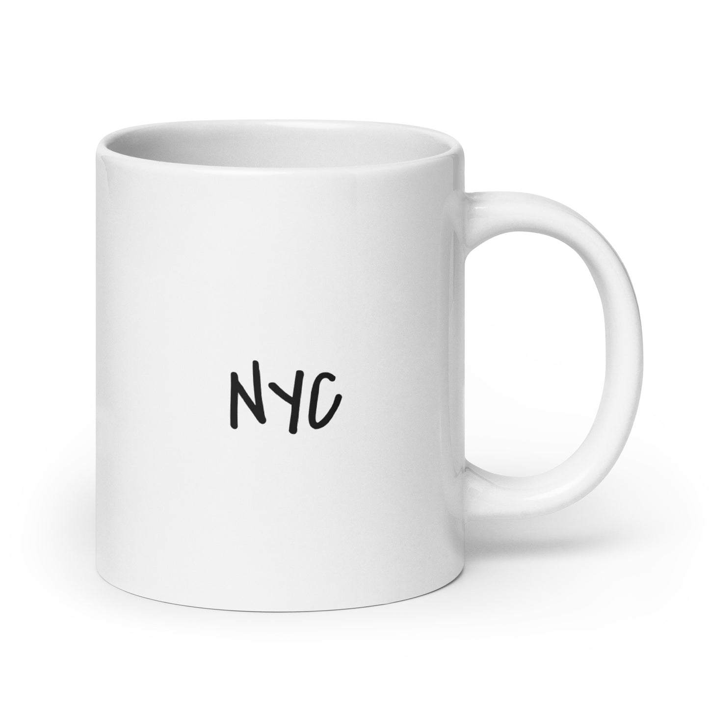 Nomad white glossy mug